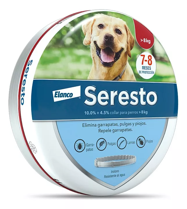 Seresto Collar Grande Antipulgas Perros Mayores De 8 Kg Seresto Collar Grande Antipulgas Perros Mayores De 8 Kg